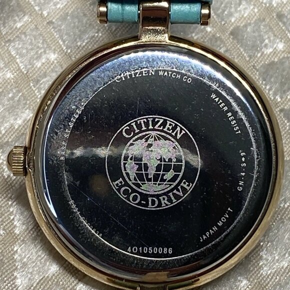 Citizen Eco-Drive Gold Tone Watch Near NOS Original Strap Japan - Picture 5 of 15
